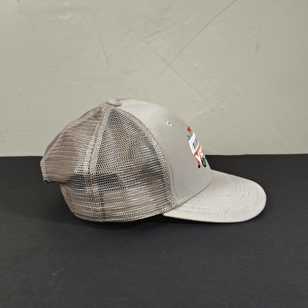 YETI Hat Cap Snapback Tan Orange Mesh Trucker Van Graphic One Size Womens - Picture 3 of 11